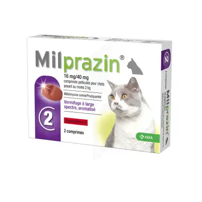 Milprazin 16 Mg/40 Mg Cpr Chat B/2 à MARSEILLE