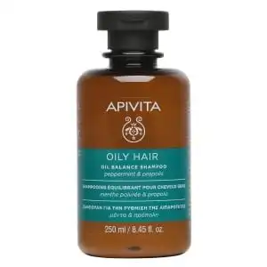 Apivita - Holistic Hair Care Shampoing Équilibrant Pour Cheveux Gras Avec Menthe Poivrée & Propolis 250ml