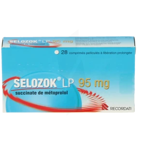 Selozok Lp 95 Mg, Comprimé Pelliculé à Libération Prolongée