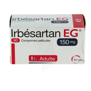 Irbesartan Eg 150 Mg, Comprimé Pelliculé
