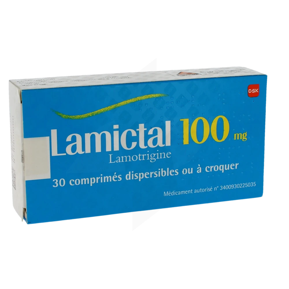 Lamictal 100 Mg, Comprimé Dispersible Ou à Croquer