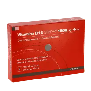 Vitamine B12 Gerda 1000 µg/4 Ml, Solution Injectable (im) Et Buvable à Aureilhan