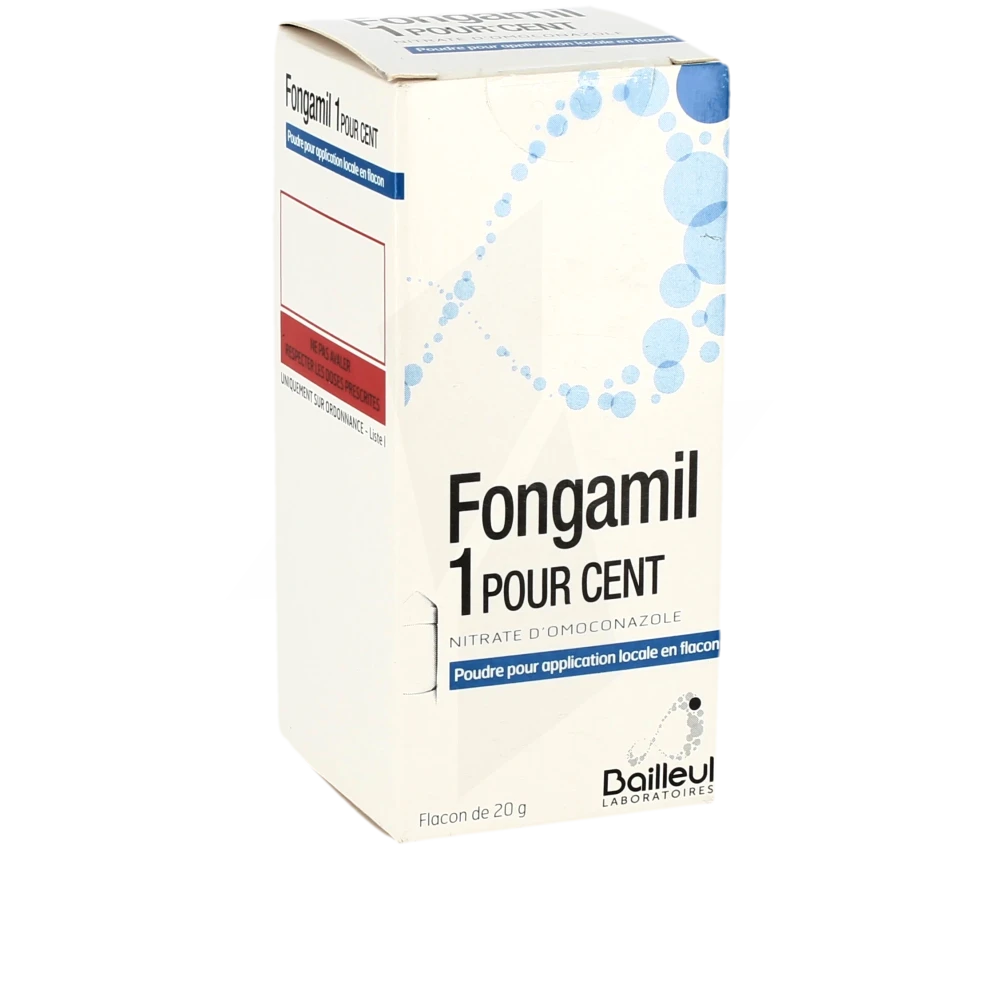 Fongamil 1 Pour Cent, Poudre Pour Application Locale En Flacon