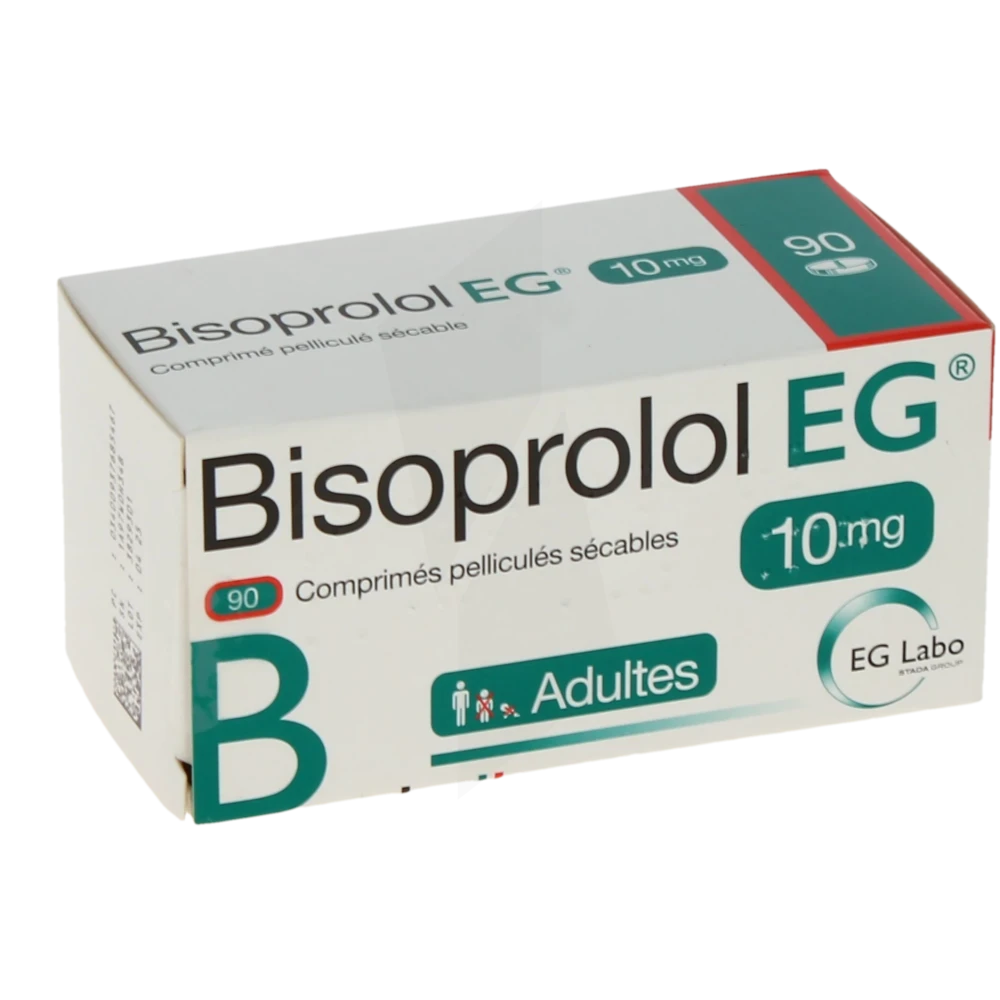 Bisoprolol Eg 10 Mg, Comprimé Pelliculé Sécable