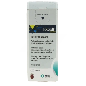 Exzolt 10 Mg/ml Solution Pour Administration Dans L'eau De Boisson Pour Poules, Solution Pour Administration Dans L'eau De Boisson