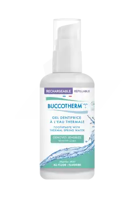 Buccotherm Gel Dentifrice à L'eau Thermale Gencives Sensibles Menthe Bio Rechargeable Fl/100ml à Mérignac