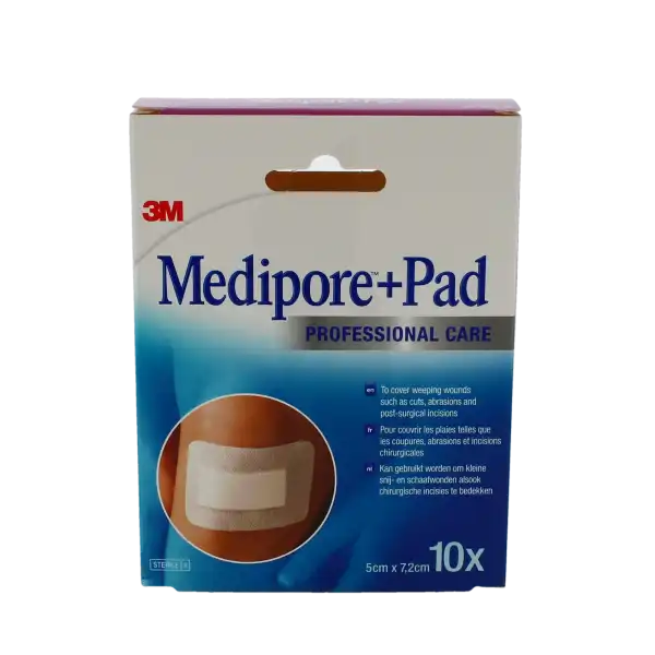 Medipore + Pad, 5 Cm X 7,2 Cm, Bt 10