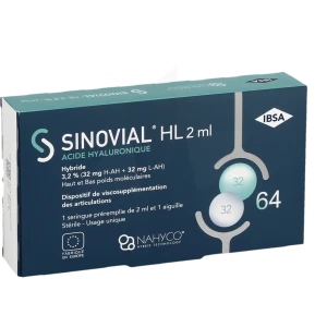 Sinovial Hl Solution Injectable 3,2 % Seringue/2ml