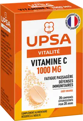 Upsa Vitamine C 1000 Comprimés Effervescents 2t/10 à PODENSAC