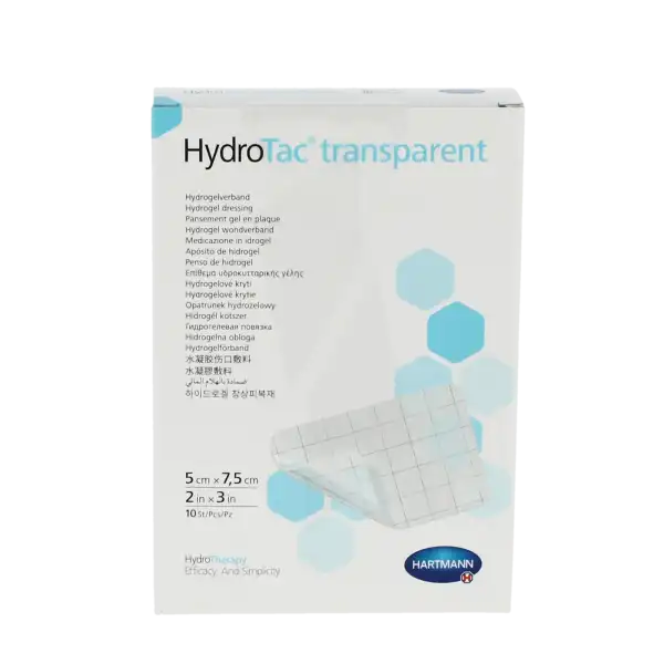 Hydrotac Transparent Pans Gel Non Adhésif 5x7,5cm B/ 10