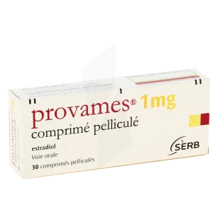 Apothical - Provames 1 Mg, Comprimé Pelliculé (ESTRADIOL ANHYDRE)