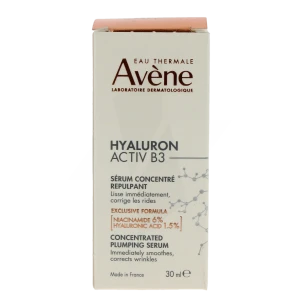 Avène Eau Thermale Hyaluron Activ B3 Sérum Concentré Repulpant Flacon Pipette De 30 Ml