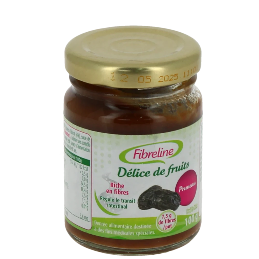 Fibreline Puree De Fruits, Pot 100 G