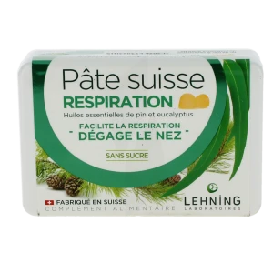 Lehning Pate Suisse Past À Sucer Pin Eucalpyptus Respiration B/50g