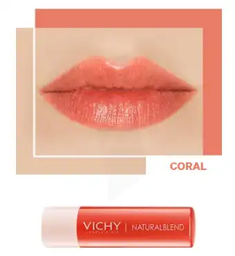Vichy NaturalBlend - Soin des lèvres - Corail