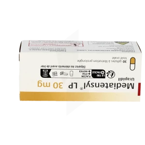 Mediatensyl Lp 30 Mg, Gélule à Libération Prolongée