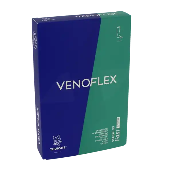 Venoflex Fast 2 Chaussette Homme Côte Ardoise Taille 2n