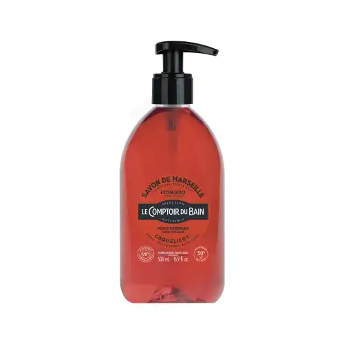 Le Comptoir Du Bain Savon Liquide De Marseille Surgras Coquelicot Fl Pompe/500ml