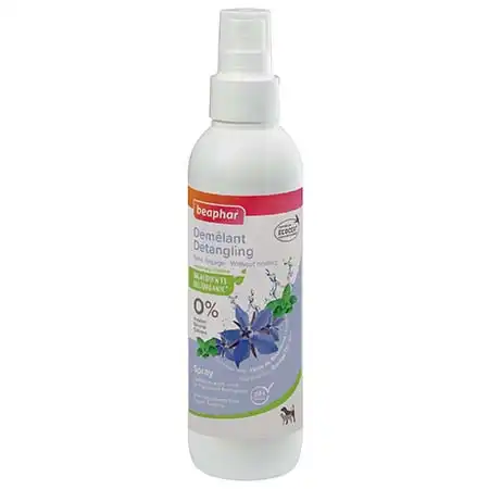 Beaphar Spray Démêlant Labellisé Ecocert Extraits Naturels De Menthe & Huile De Bourrache 200ml