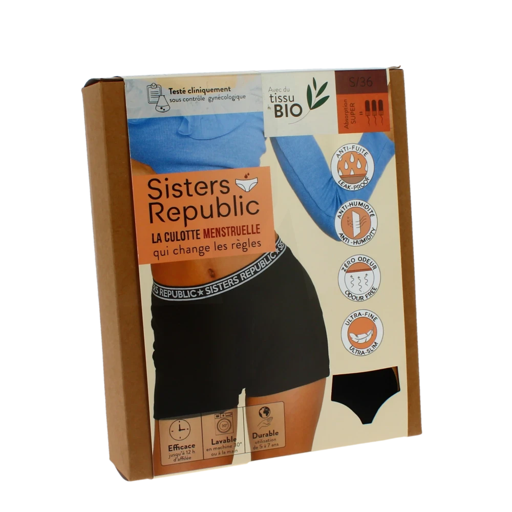 Sisters Republic Ginger Boxer Menstruelle Flux Super Ts