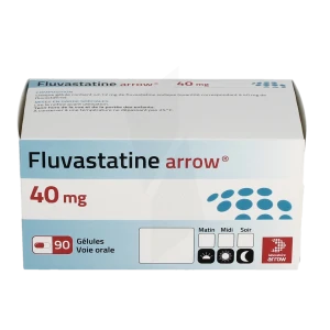 Fluvastatine Arrow 40 Mg, Gélule