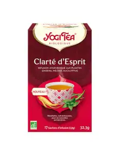 Acheter YOGI TEA Tis clarté d'esprit bio 17Sach à Gourbeyre