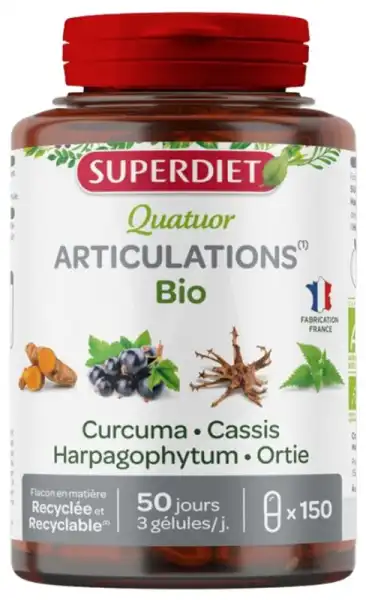 Superdiet Quatuor Bio Gélules Articulations B/150