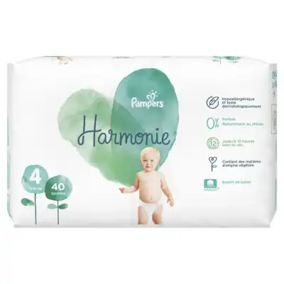 Pampers Harmonie Couche T4 Jumbo Paquet/40 à MONTPELLIER