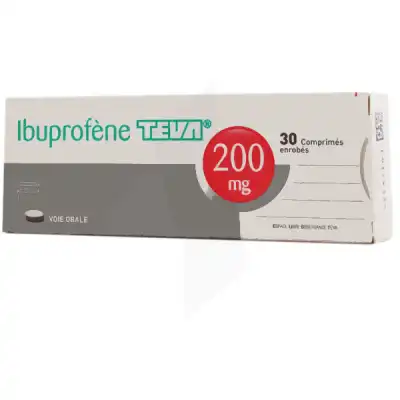 IBUPROFENE TEVA 200 mg, comprimé enrobé