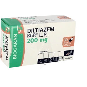 Diltiazem Bgr Lp 200 Mg, Gélule à Libération Prolongée