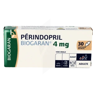 Perindopril Biogaran 4 Mg, Comprimé Sécable