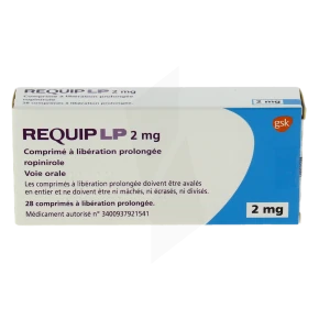 Requip Lp 2 Mg, Comprimé à Libération Prolongée