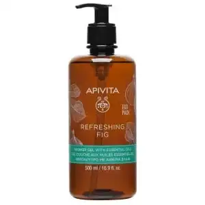 Apivita - REFRESHING FIG Gel Douche aux Huiles Essentielles avec Figue Ecopack 500ml