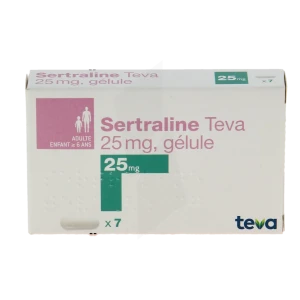 Sertraline Teva 25 Mg, Gélule