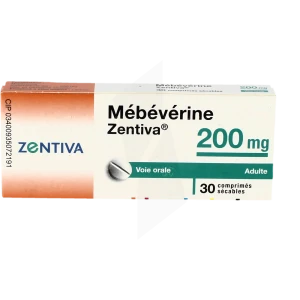 Mebeverine Zentiva 200 Mg, Comprimé Sécable