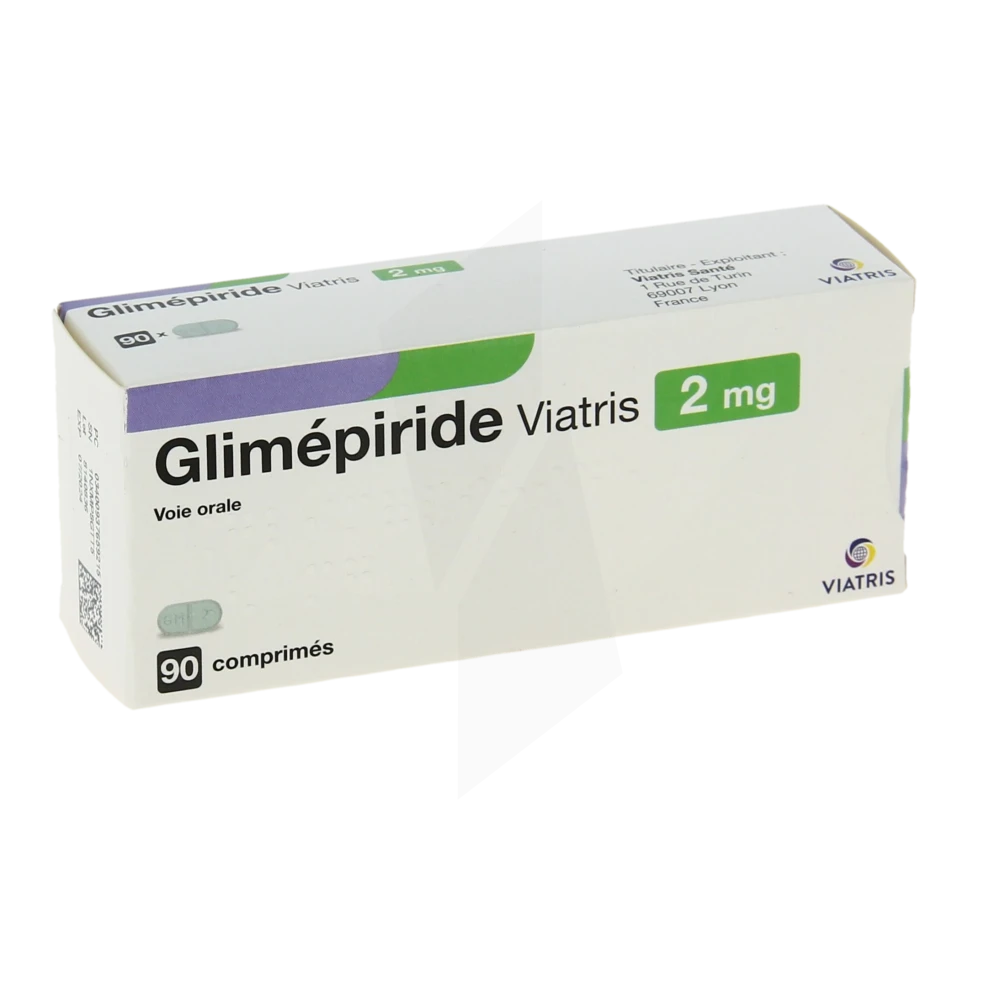 Glimepiride Viatris 2 Mg, Comprimé