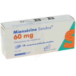 Mianserine Sandoz 60 Mg, Comprimé Pelliculé Sécable