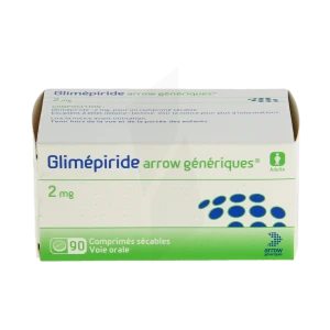 Glimepiride Arrow Generiques 2 Mg, Comprimé Sécable