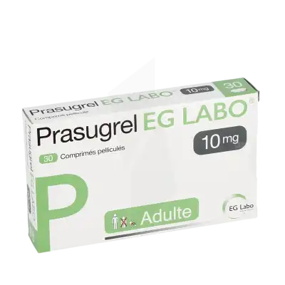 Prasugrel Eg Labo 10 Mg, Comprimé Pelliculé à FLEURANCE