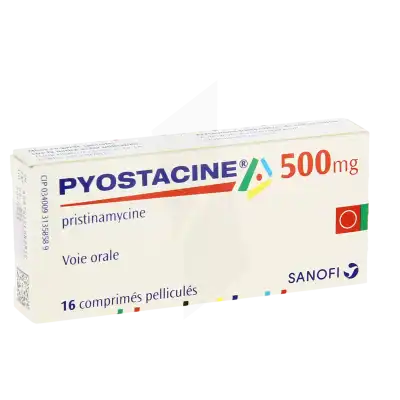 PYOSTACINE 500 mg, comprimé pelliculé