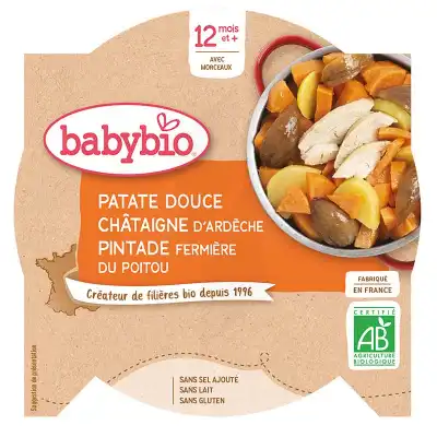 Babybio Assiette Patate Douce Chataigne Pintade à JACOU