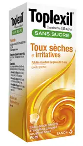 Toplexil 0,33 Mg/ml Sans Sucre Solution Buvable 150ml à VILLEFONTAINE