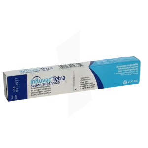 Influvac Tetra, Suspension Injectable En Seringue Préremplie. Vaccin Grippal Inactivé à Antigènes De Surface