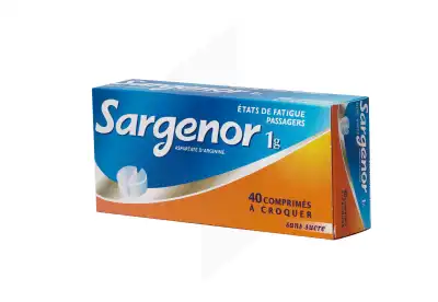 SARGENOR SANS SUCRE 1 g, comprimé à croquer 2T/20 (40)
