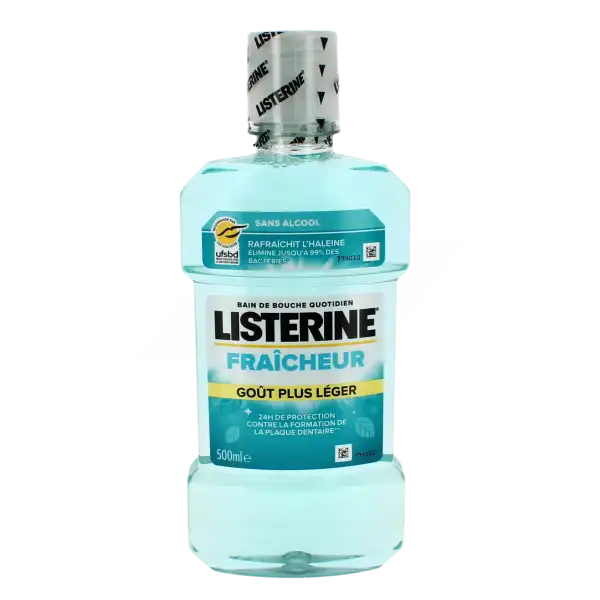 Listerine Fraicheur Bain Bouche Goût Plus Léger Fl/500ml