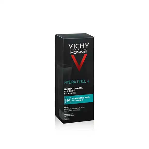 Vichy Homme Hydra Cool+ Gel Hydratant "coup De Frais" Tube/50ml