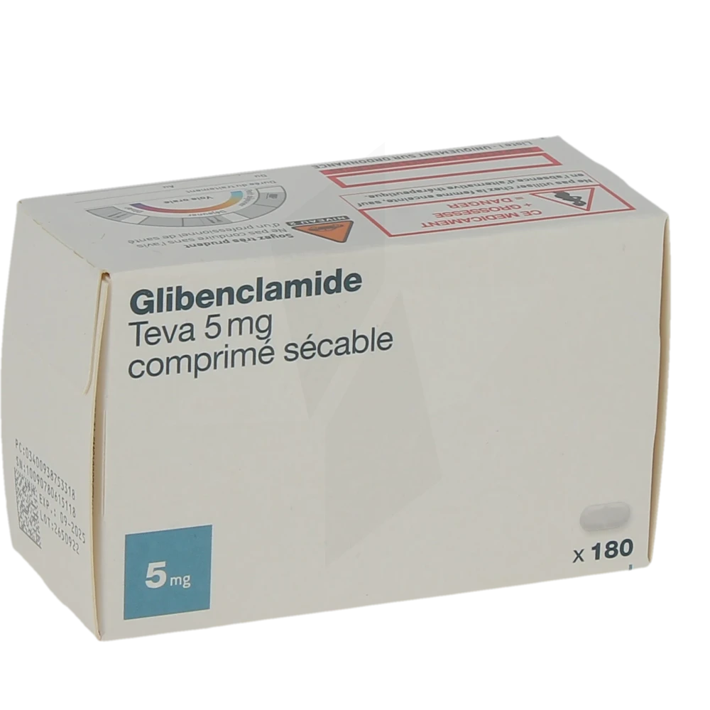 Glibenclamide Teva 5 Mg, Comprimé Sécable