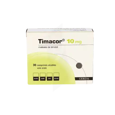 Timacor 10 Mg, Comprimé Sécable à Clamart