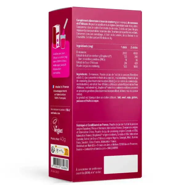 Nutri&co Cranberry Mannose Sticks B/20