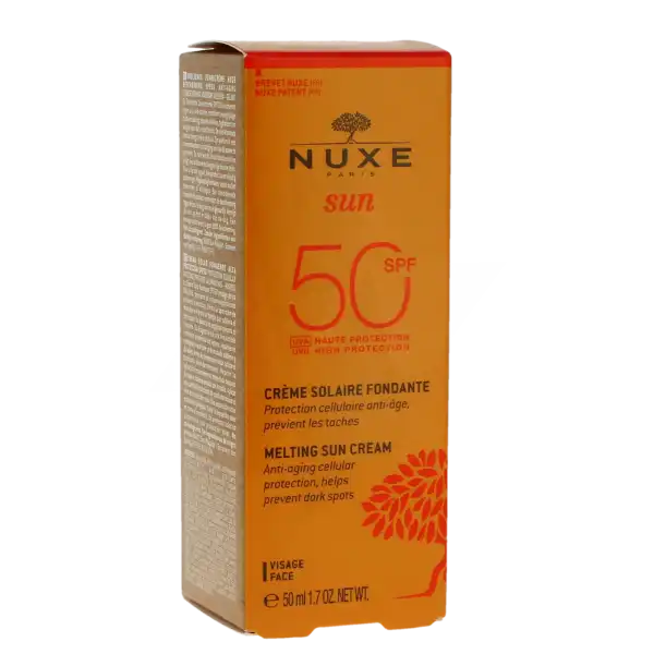 Nuxe Sun Crème Fondante Haute Protection Spf50 50 Ml